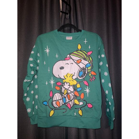 Ugly Christmas Sweater Xmas Sweatshirt Crewneck Size XS Snoopy - Picture 1 of 3